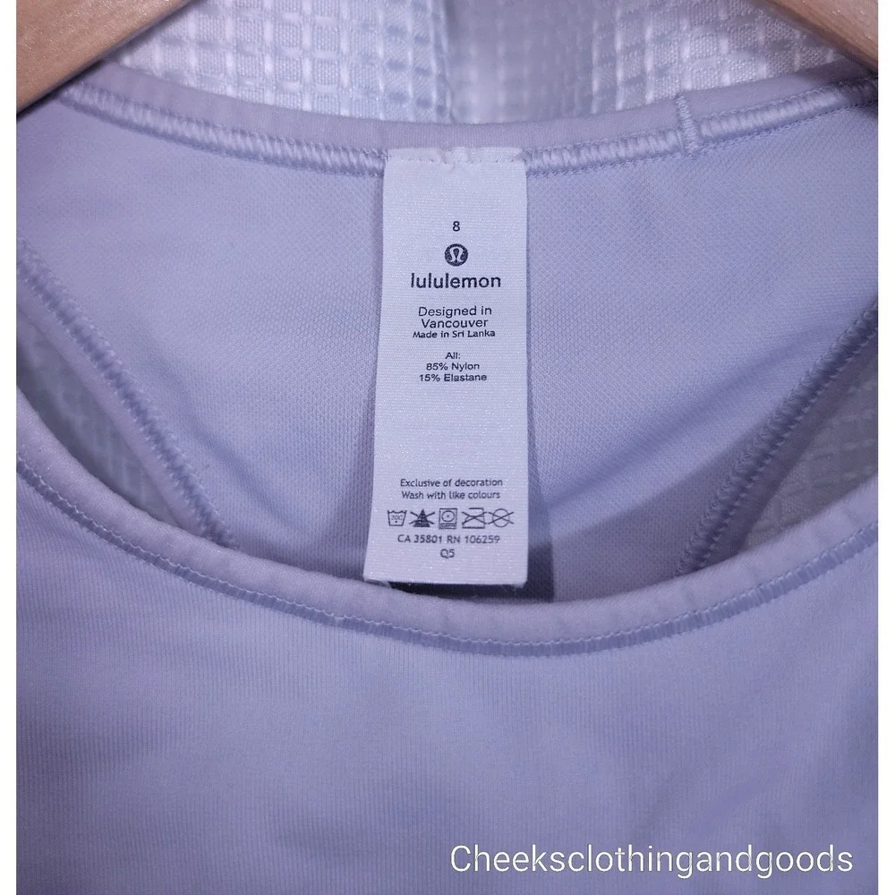 Lululemon 8 Ebb to Train Bra W2BLGS Medium Support C/D Cup Racerback